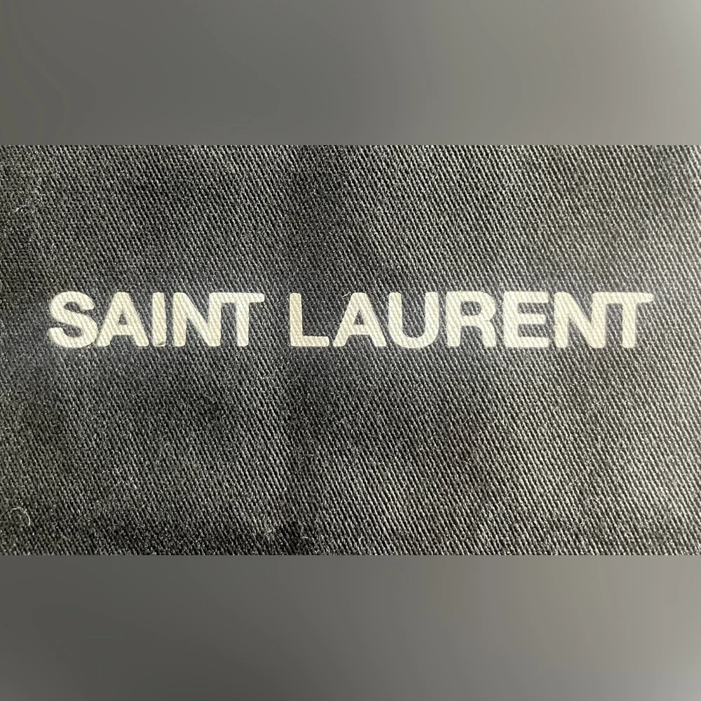 SAINT LAURENT Black Drawstring Dust Bag